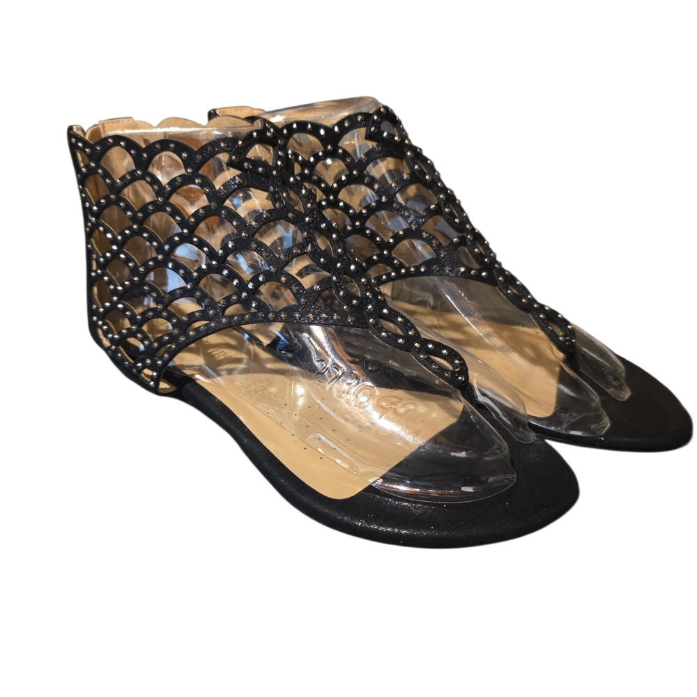 Dream Pairs Black Studded Sandals
